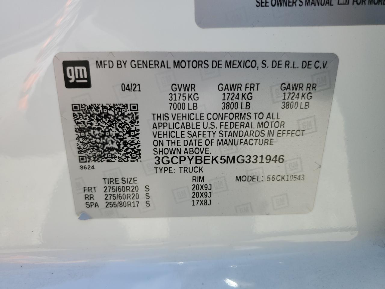 3GCPYBEK5MG331946 2021 Chevrolet Silverado K1500 Custom