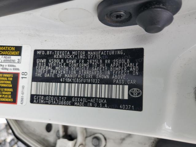 2015 TOYOTA AVALON XLE - 4T1BK1EB5FU181032