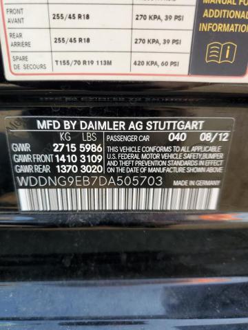 VIN WDDNG9EB7DA505703 2013 Mercedes-Benz S-Class, 5... no.12