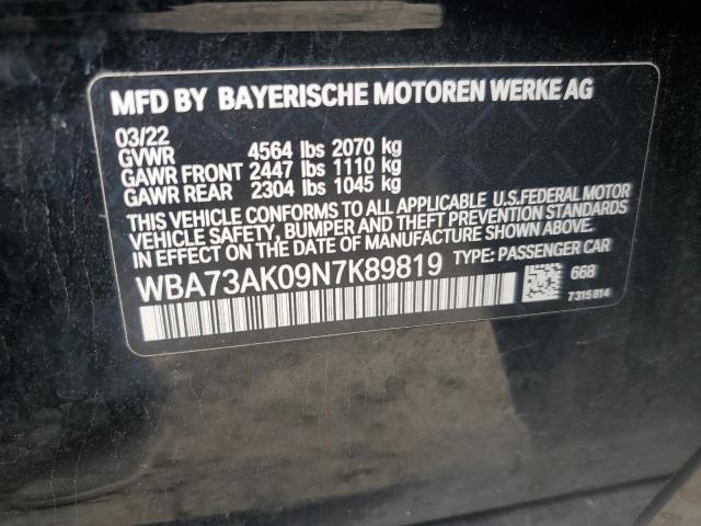 VIN WBA73AK09N7K89819 2022 BMW 2 Series, 228XI no.12