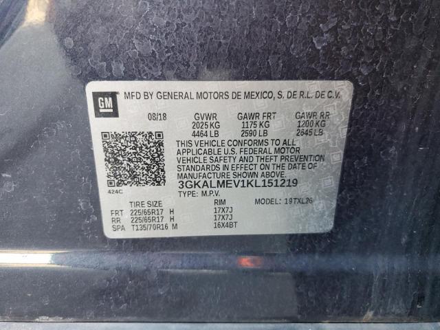 2019 GMC TERRAIN SL - 3GKALMEV1KL151219