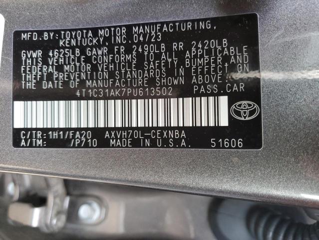 VIN 4T1C31AK7PU613502 2023 Toyota Camry, LE no.12