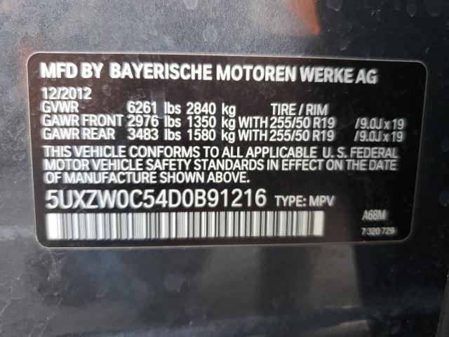 VIN 5UXZW0C54D0B91216 2013 BMW X5, Xdrive35D no.12