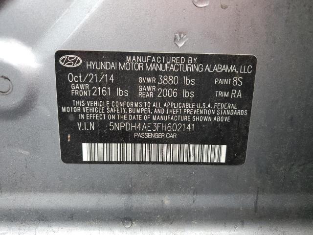 2015 HYUNDAI ELANTRA SE - 5NPDH4AE3FH602141