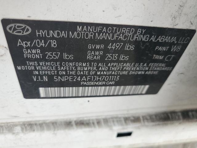 2018 HYUNDAI SONATA SE - 5NPE24AF1JH701113
