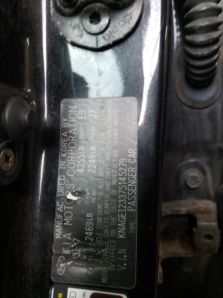 KNAGE123375145279 2007 Kia Optima Lx