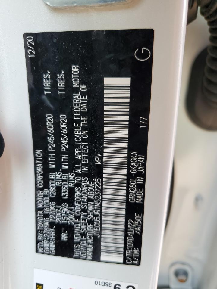 JTECU5JR1M5237225 2021 Toyota 4Runner Night Shade