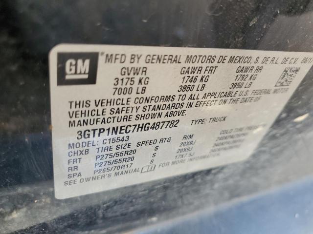 2017 GMC SIERRA C15 - 3GTP1NEC7HG487782