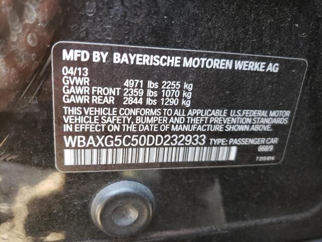 VIN WBAXG5C50DD232933 2013 BMW 5 Series, 528 I no.12