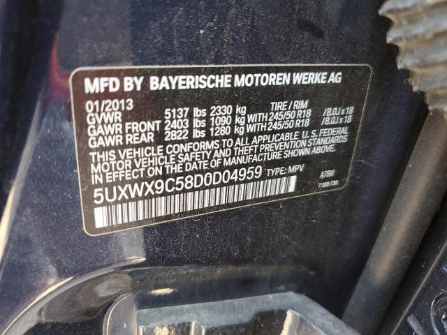 5UXWX9C58D0D04959 2013 BMW X3 xDrive28I