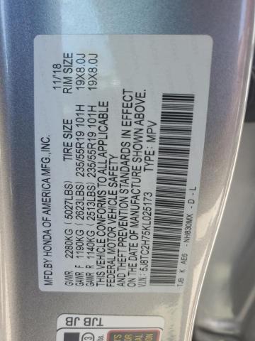 5J8TC2H75KL025173 2019 Acura Rdx Advance