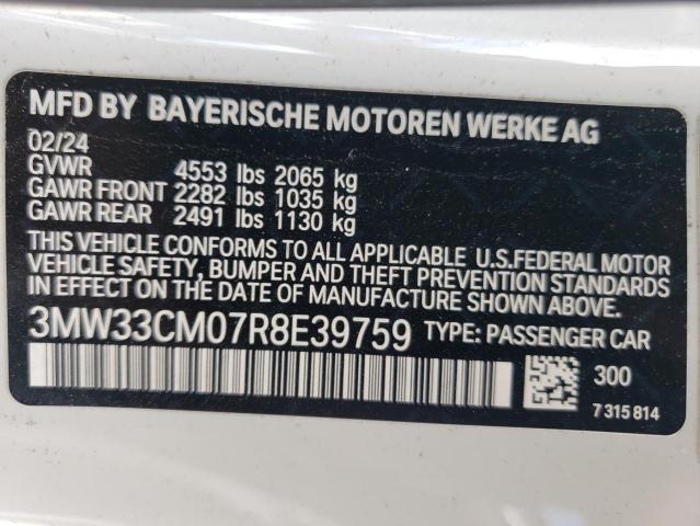 VIN 3MW33CM07R8E39759 2024 BMW 2 Series, 230XI no.13