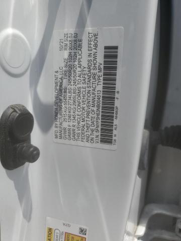 2022 HONDA PILOT TOUR - 5FNYF5H63NB004513