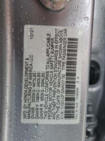 2021 HONDA ACCORD SPO 1HGCV2F32MA031182  65294214