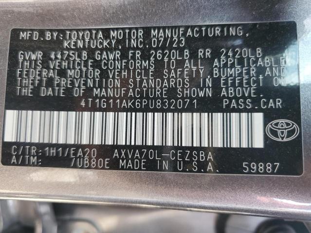 2023 TOYOTA CAMRY SE N - 4T1G11AK6PU832071