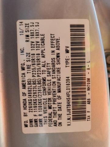 VIN 5J8TB4H54FL018394 2015 Acura RDX, Technology no.13