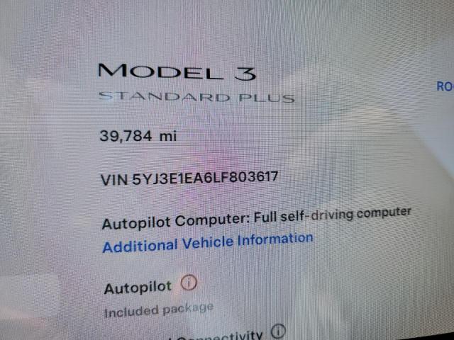 2020 Tesla Model 3 VIN: 5YJ3E1EA6LF803617 Lot: 60772514