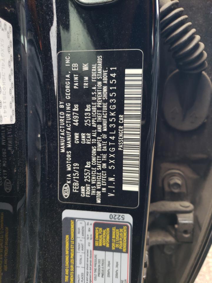 5XXGT4L35KG351541 2019 Kia Optima Lx