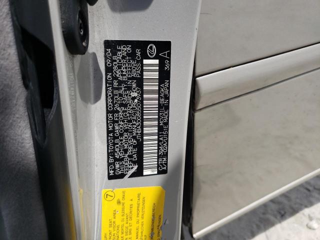 2005 Lexus Es 330 VIN: JTHBA30G855073937 Lot: 61967934