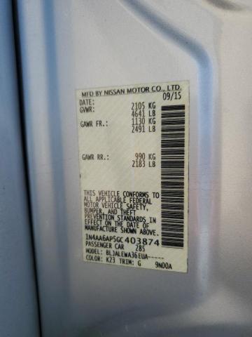 2016 NISSAN MAXIMA 3.5 - 1N4AA6AP5GC403874