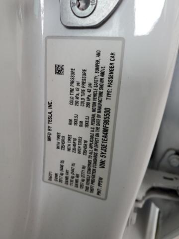 VIN 5YJ3E1EA4MF985500 2021 Tesla MODEL 3 no.12