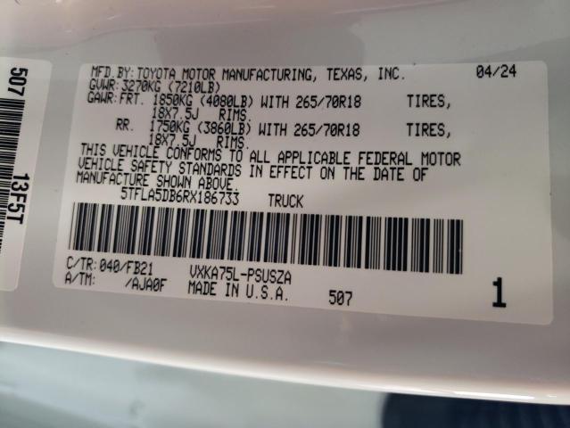 2024 TOYOTA TUNDRA CRE - 5TFLA5DB6RX186733