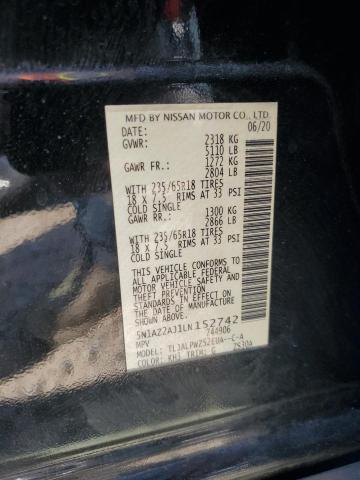 2020 NISSAN MURANO S - 5N1AZ2AJ1LN152742
