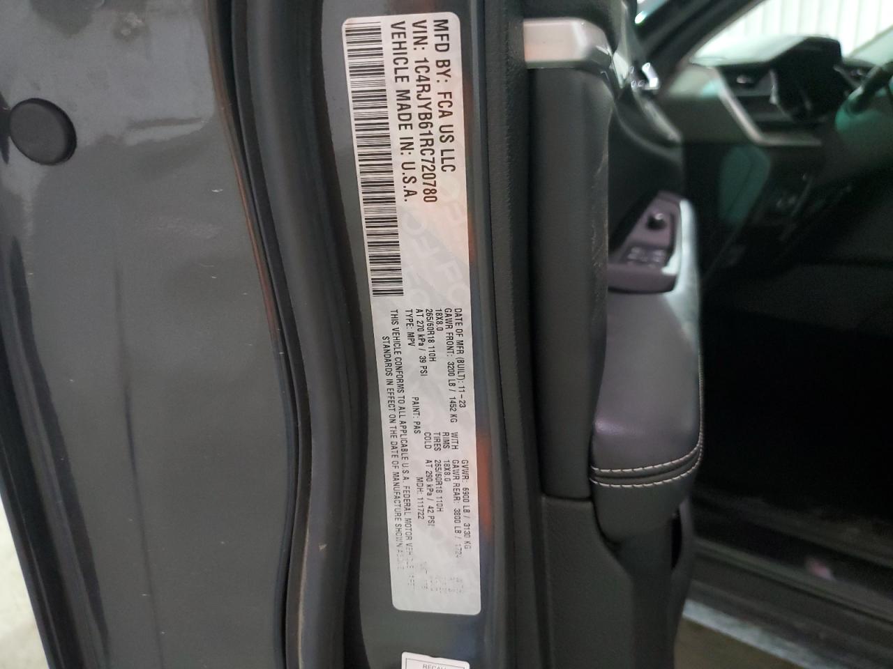 1C4RJYB61RC720780 2024 Jeep Grand Cherokee Limited 4Xe 1C4RJYB61RC720780 2024 Jeep Grand Cherokee Limited 4Xe
