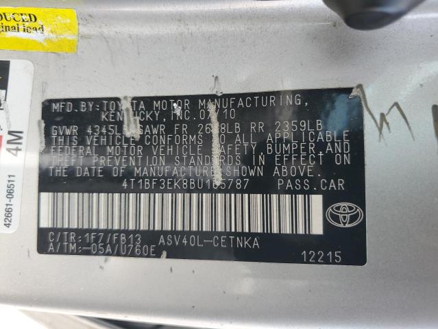 4T1BF3EK8BU165787 2011 Toyota Camry Base