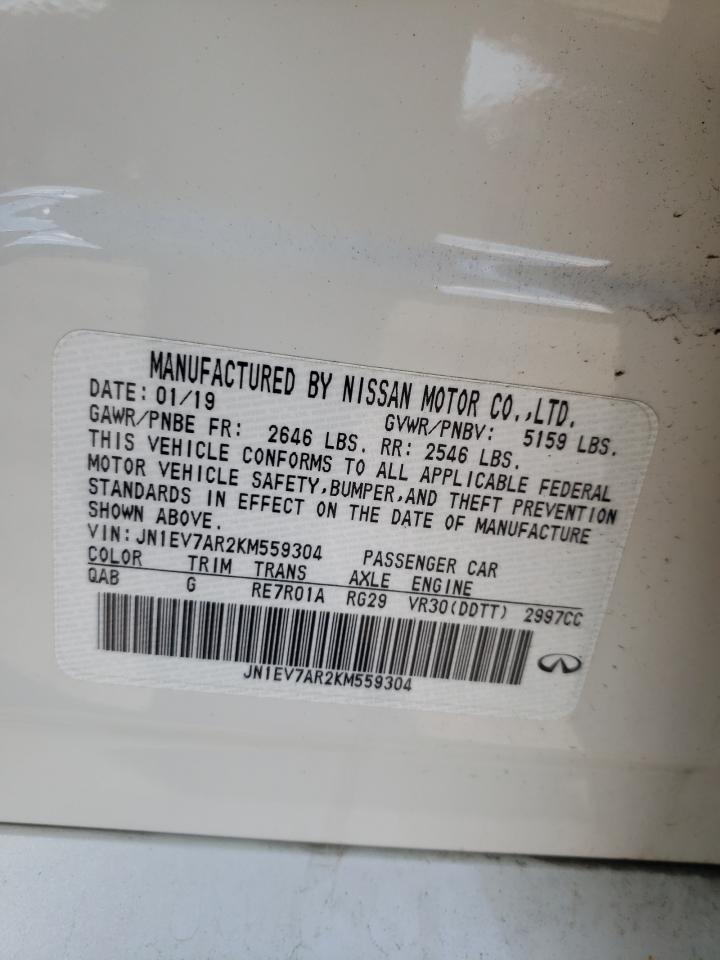 JN1EV7AR2KM559304 2019 Infiniti Q50 Luxe