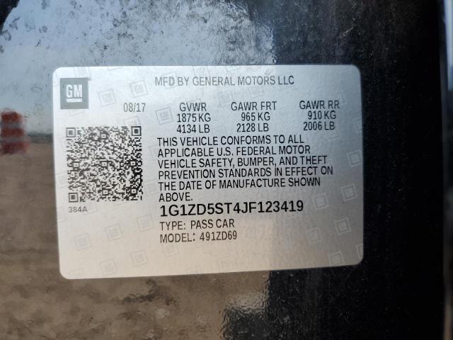 2018 CHEVROLET MALIBU LT - 1G1ZD5ST4JF123419