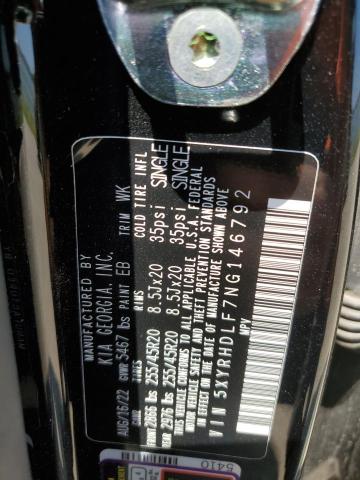 2022 Kia Sorento Ex VIN: 5XYRHDLF7NG146792 Lot: 62932204