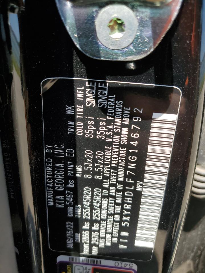 5XYRHDLF7NG146792 2022 Kia Sorento Ex