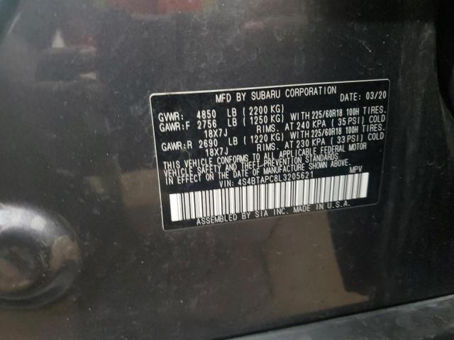 2020 SUBARU OUTBACK TO - 4S4BTAPC8L3205621