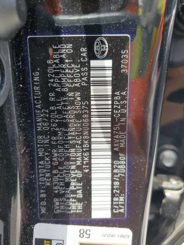 VIN 4T1K61BK8NU068375 2022 Toyota Camry, Xse no.13