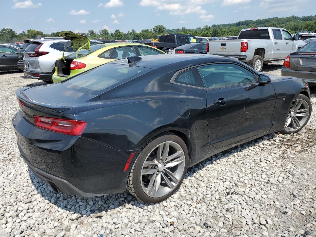 CHEVROLET CAMARO LT 2017 black coupe gas 1G1FB1RS3H0202074 photo #4