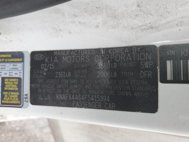 2015 KIA FORTE LX - KNAFX4A64F5415394