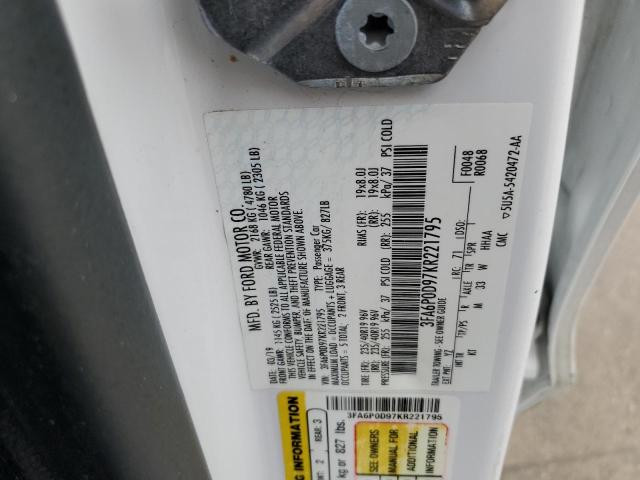 2019 FORD FUSION TIT - 3FA6P0D97KR221795