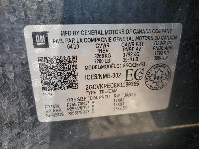 2019 CHEVROLET 1500 - 2GCVKPEC8K1189385