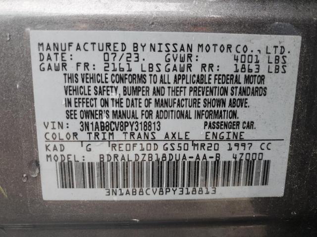 2023 Nissan Sentra Sv VIN: 3N1AB8CV8PY318813 Lot: 60592164