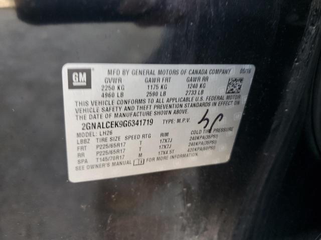 2016 CHEVROLET EQUINOX LT - 2GNALCEK9G6341719