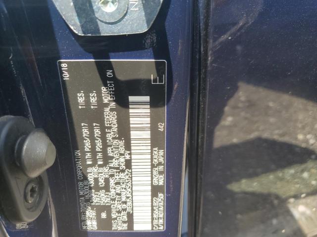 2019 Toyota 4Runner Sr5 VIN: JTEBU5JR5K5637572 Lot: 61703644