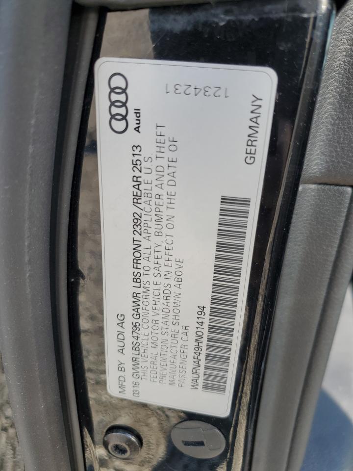 WAUFNAF49HN014194 2017 Audi A4 Prestige