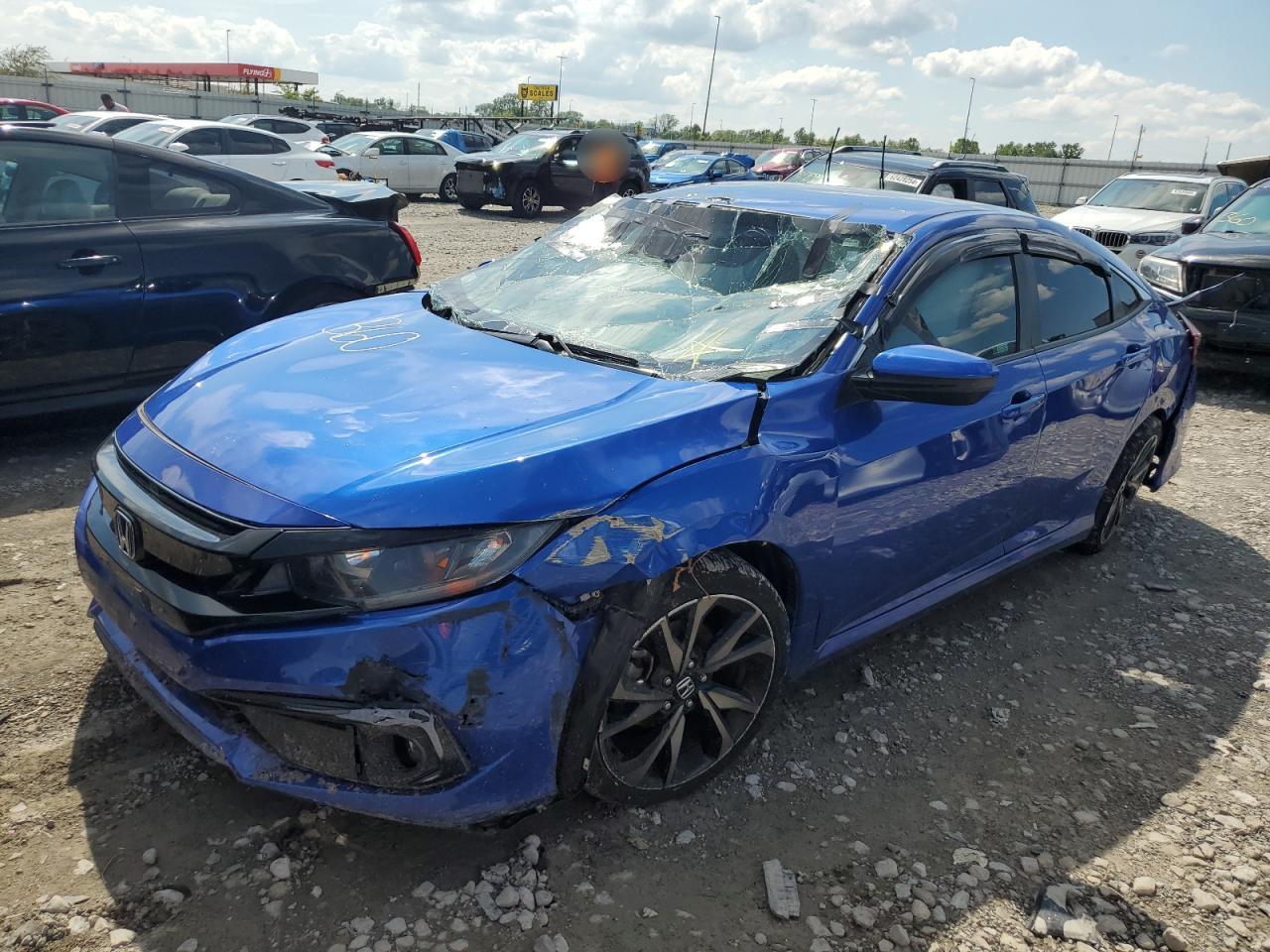 Lot #2720974726 2019 HONDA CIVIC SPOR