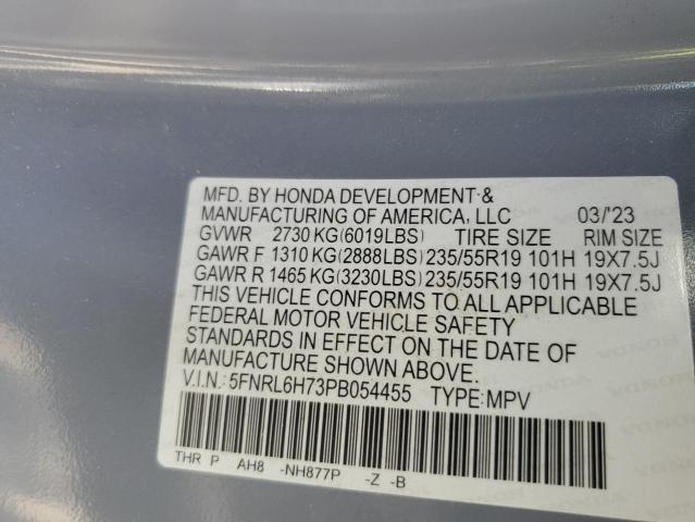 2023 HONDA ODYSSEY SP 5FNRL6H73PB054455