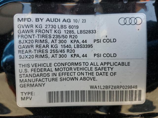 VIN WA1L2BFZ6RP029848 2024 Audi Q4, Premium Plus no.12