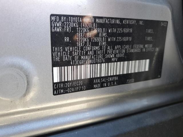 2022 TOYOTA RAV4 XSE - 4T3E6RFV5NU078076