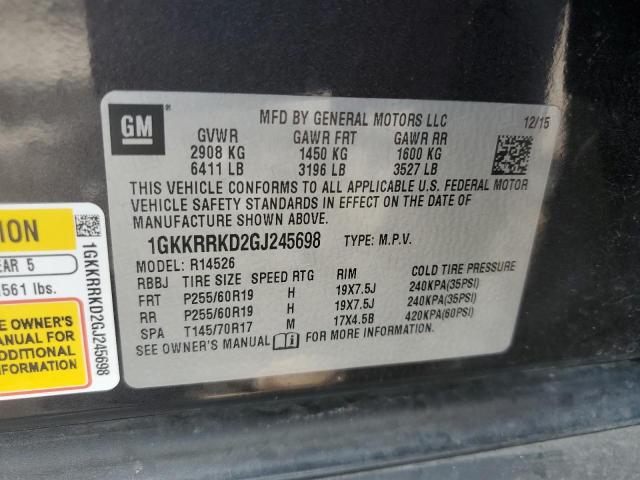 2016 GMC ACADIA SLT - 1GKKRRKD2GJ245698