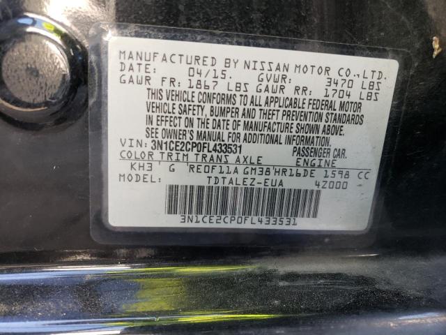 VIN 3N1CE2CP0FL433531 2015 Nissan Versa, S no.12