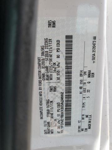 2011 Ford Econoline E150 Wagon VIN: 1FDNE1BWXBDA24862 Lot: 60348974